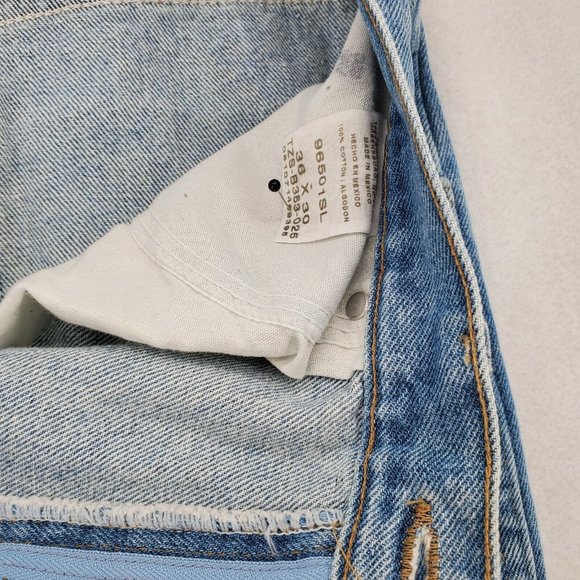 WRANGLER Jeans Men's Straight Leg 5-Pocket Regular Fit Denim Blue 36x30 - Picture 6 of 10